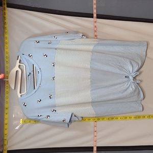 Light blue panda top